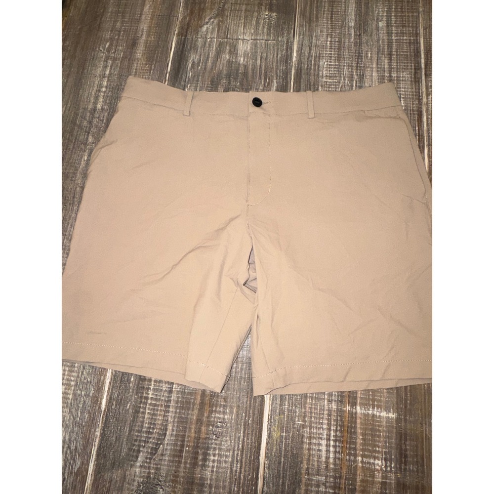 Western Rise Evolution Short 9" Mens 38 Tan Khaki Hybrid Travel Chino Stretch